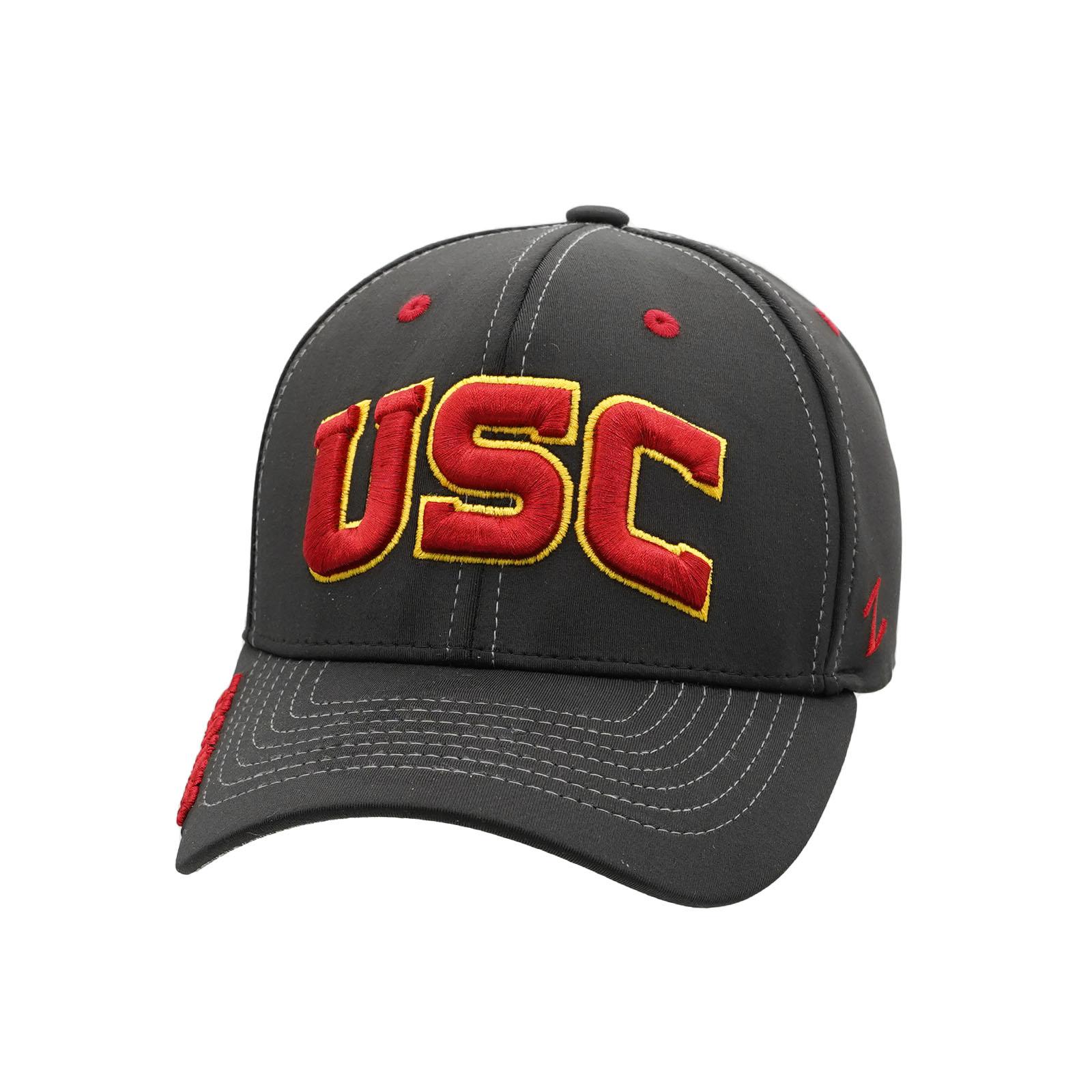 USC Trojans Backyard Fitted Hat Black by Zephyr image01